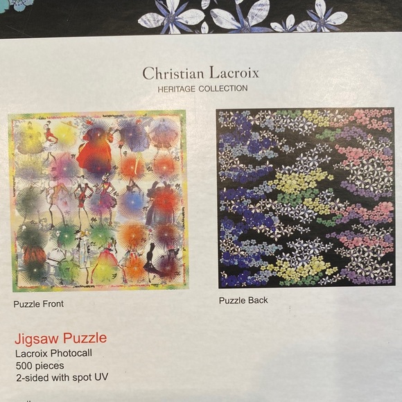 Double Sided 500 Piece Jigsaw Puzzle, *NEW* Christian Lacroix Photocall - Picture 3 of 6
